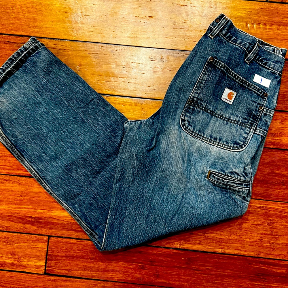 #1 CARHARTT MENS 36x34 Carpenter Jeans